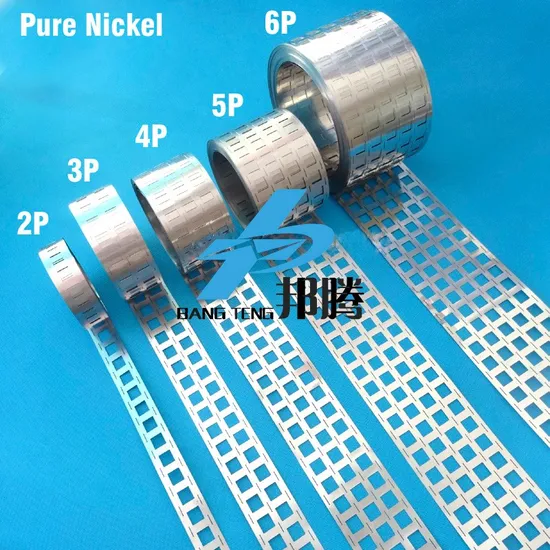 Personnalis&eacute; 4p 18650/26500/32650 Strip Batterie Nikel avec Penampung Baterai Konektor Batterie Lithium Murni Nikel Harga Las Titik 18650 Sel Strp Nikel