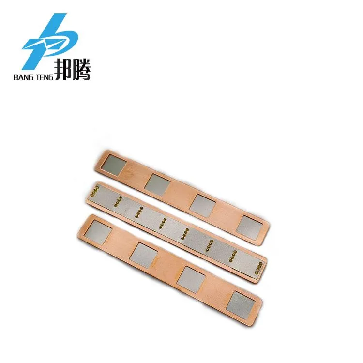 定制4p 18.5mm间距镀锡铜母线18650电池铜连接器母线连接器铜排铜线接线器