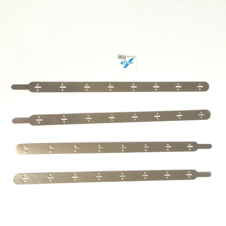 批发 0.15mm 18650 电池连接器焊片 18.5mm 距离镍片 18650 8p 纯镍片点焊锂电池