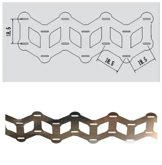 Pita Nikel Bentuk Zigzag Pita Nikel Paduan Baja Berlapis Nikel bis 18650 Baterai mit 18,5 mm 19,5 mm Jarak Pusat bis Pilihan