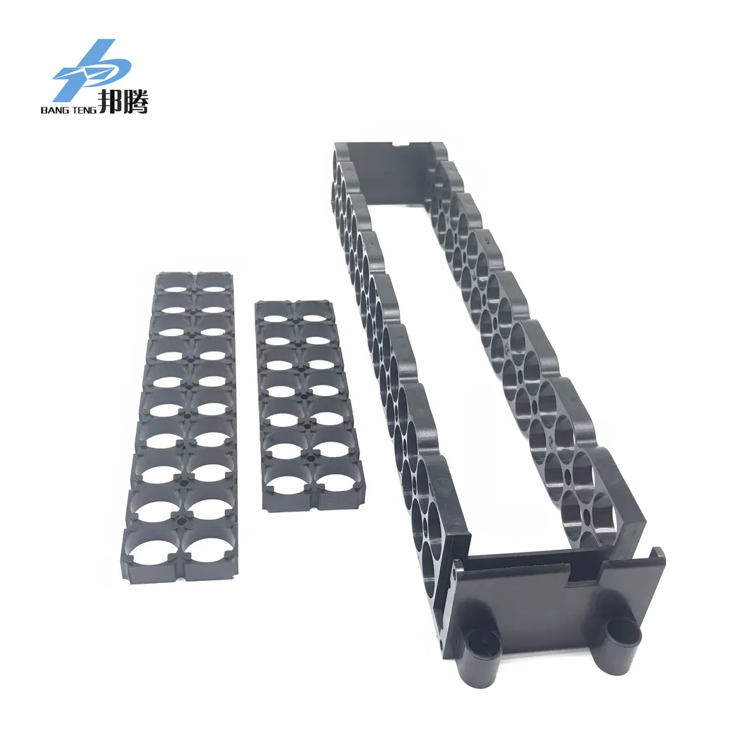 定制锂离子电池适用于 18650 电池组 ABS 黑色塑料 2s10p 电池座 电池存储电池充电器塑料电池电池座蓄电池