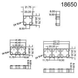 Custom 21700 26650 32650 32700 Penyangga Sel Baterai Braket Baterai dengan Beberapa Kombinasi