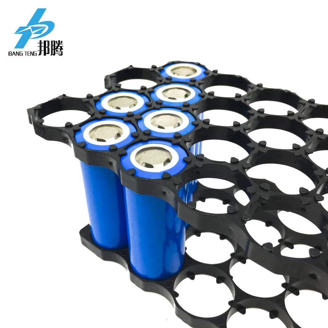 28p 蜂窝 26650 电池座锂电池支架 27.5mm 距离塑料电芯电池座电池连接器