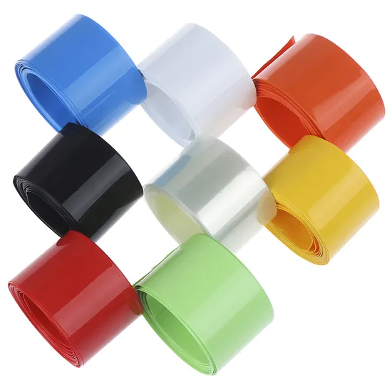 0,15 mm Tebal 260 mm Lebar Film PVC Penyusut Panas Paket Baterai Lithium Film Penyusut PVC Tas Penyusut Panas Baterai Daya Film Pembungkus PVC Penyusut