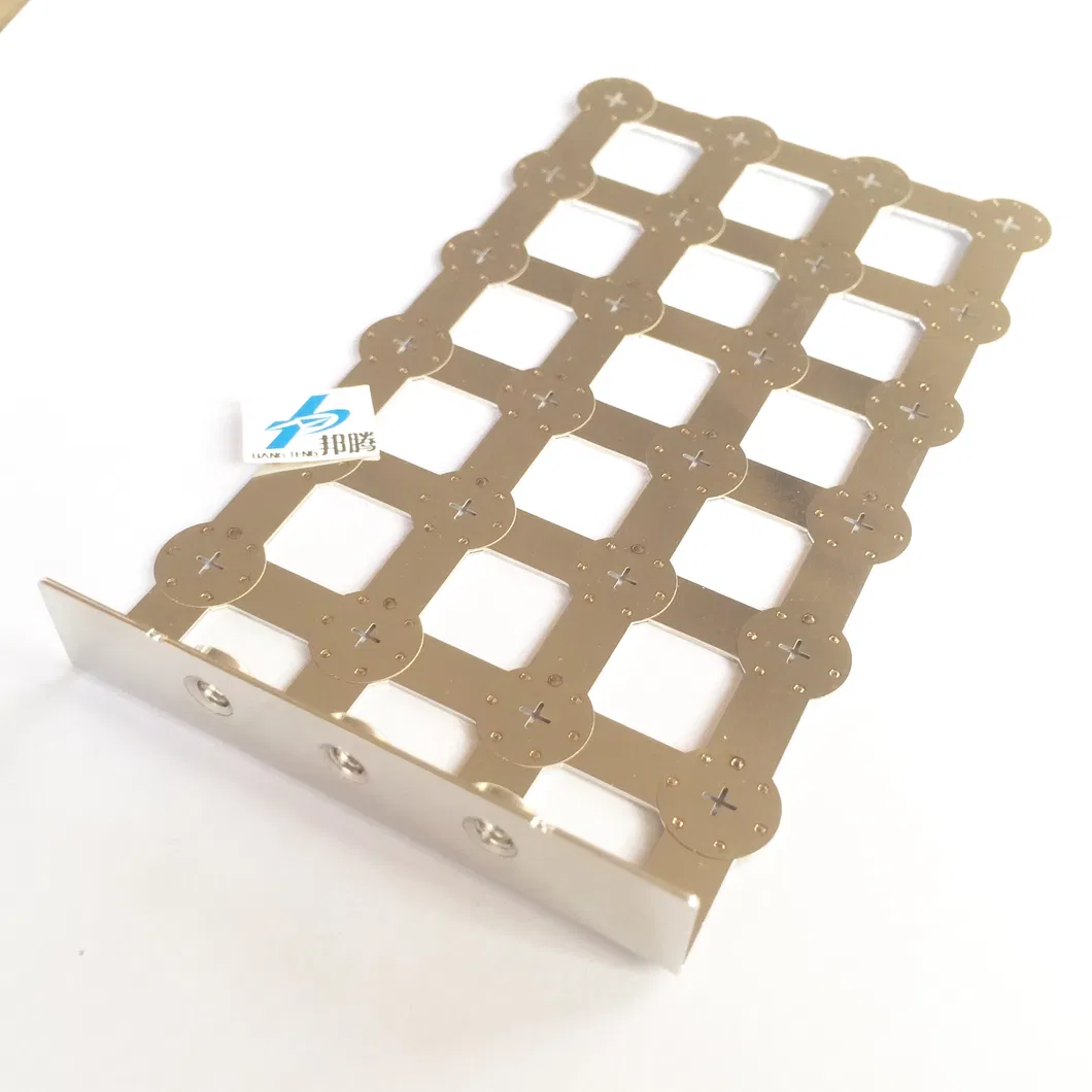扁平柔性铜编织锂电池组连接器汽车摩托车铜镍焊接片连接器端子