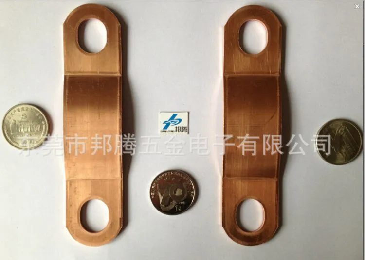 精密冲压金属五金件 电池组用紫铜片 200ah 点焊铜箔焊接镍片连接器