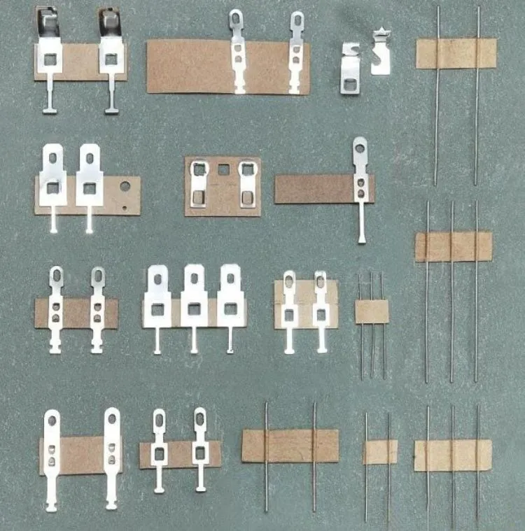 2 针扁平不锈钢端子接线片，连接器端子 PCB 端子 用于电池 PCB 板接线端子板电机的电气绝缘麦