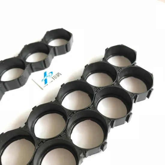 Pemegang Baterai Lithium Kustom średnica 18,4 mm Hamulec Hitam untuk Sel Dislokasi 18650 10 p Pemegang Baterai Penyimpanan Baterai Pengisi Daya