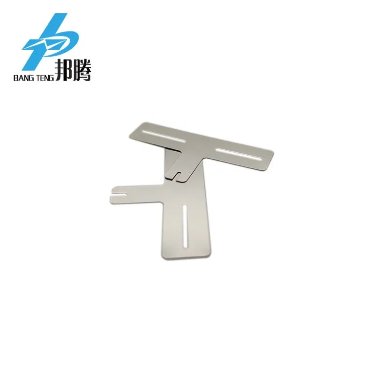 定制电池焊接片 2p镀镍钢片 T 型焊接片，适用于 18650