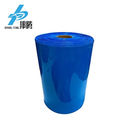 Folia 500 mm Penyusut Panas PVC Biru Lay-Flat do pakietu Baterai