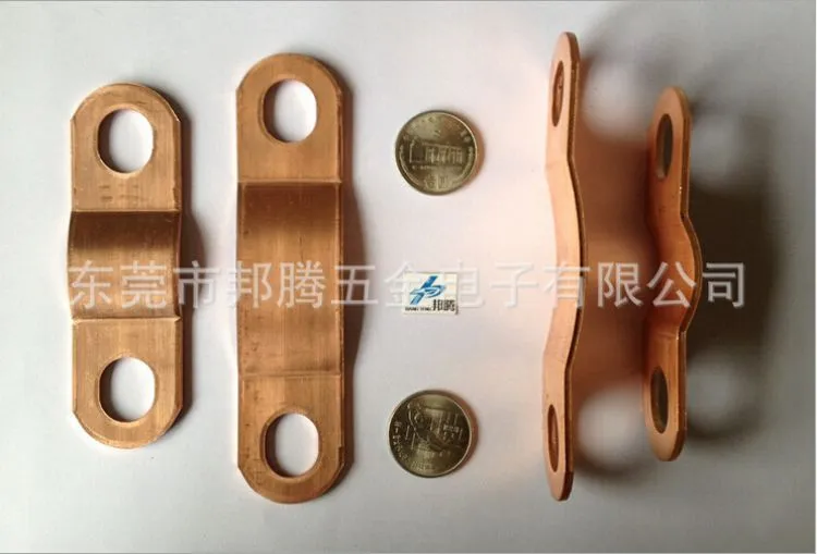 精密冲压金属五金件 电池组用紫铜片 200ah 点焊铜箔焊接镍片连接器