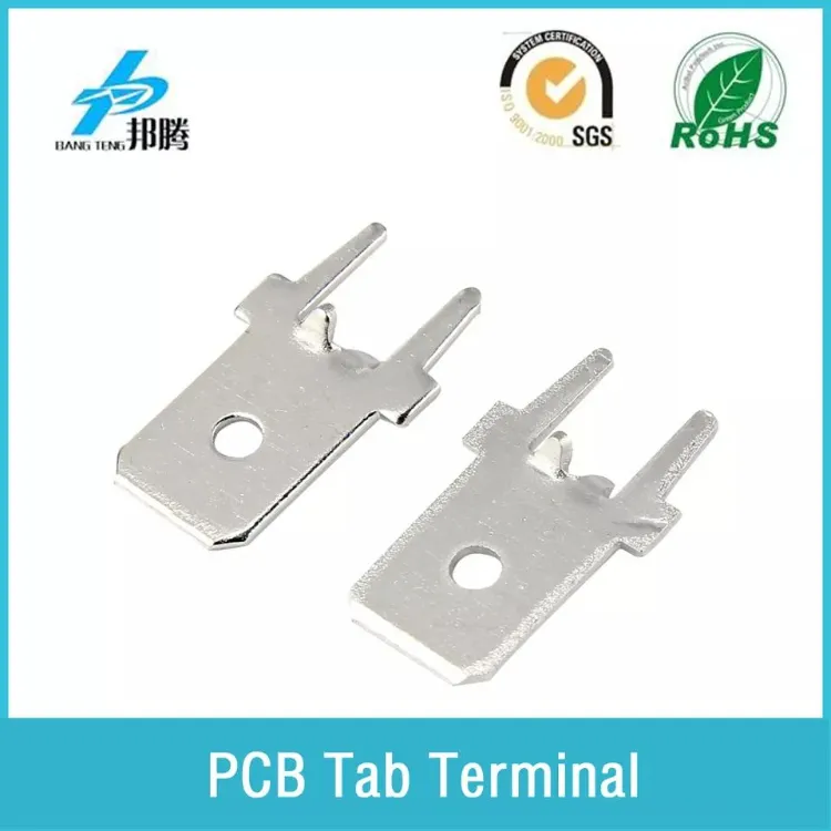 OEM PCB 端子接片 0.8mm 黄铜端子连接器焊片 冷压 250 端子接片 PC​​B 端子 电池用电绝缘麦芽