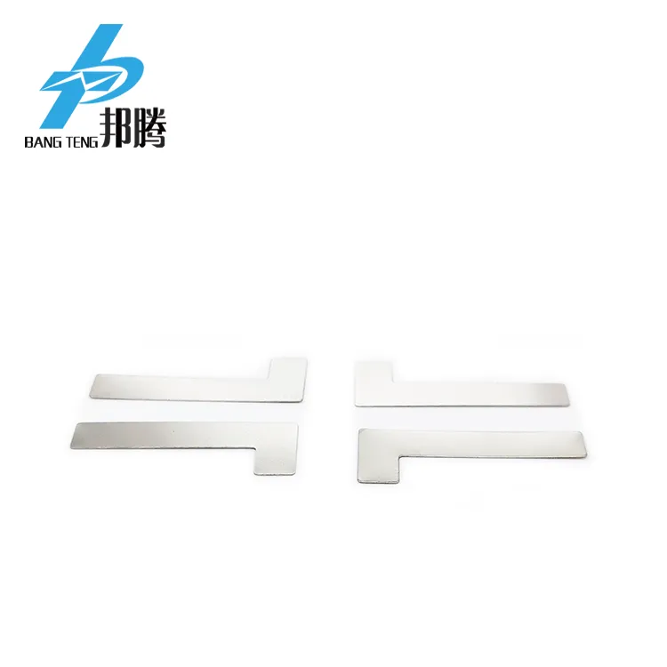 OEM L 型电池片状镍片 0.15 毫米焊接用镍焊片 18650 电池镍片 电池连接器