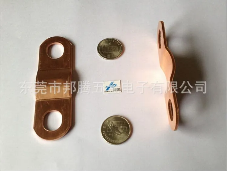 精密冲压金属五金件 电池组用紫铜片 200ah 点焊铜箔焊接镍片连接器